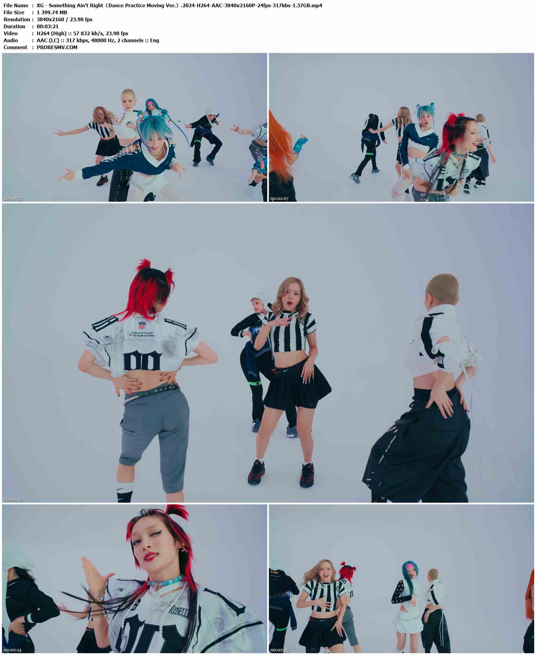 XG - Something Ain't Right（Dance Practice Moving Ver.）.2024-H264-AAC-3840x2160P-24fps-317kbs-1.37GB官方MV_高清MV